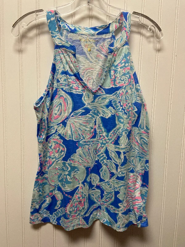 Blue Top Sleeveless Lilly Pulitzer, Size S