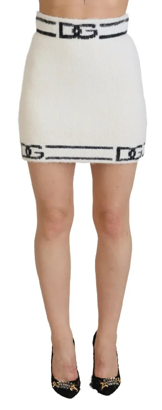 Dolce & Gabbana High Waist Logo Print Mini Women's Skirt