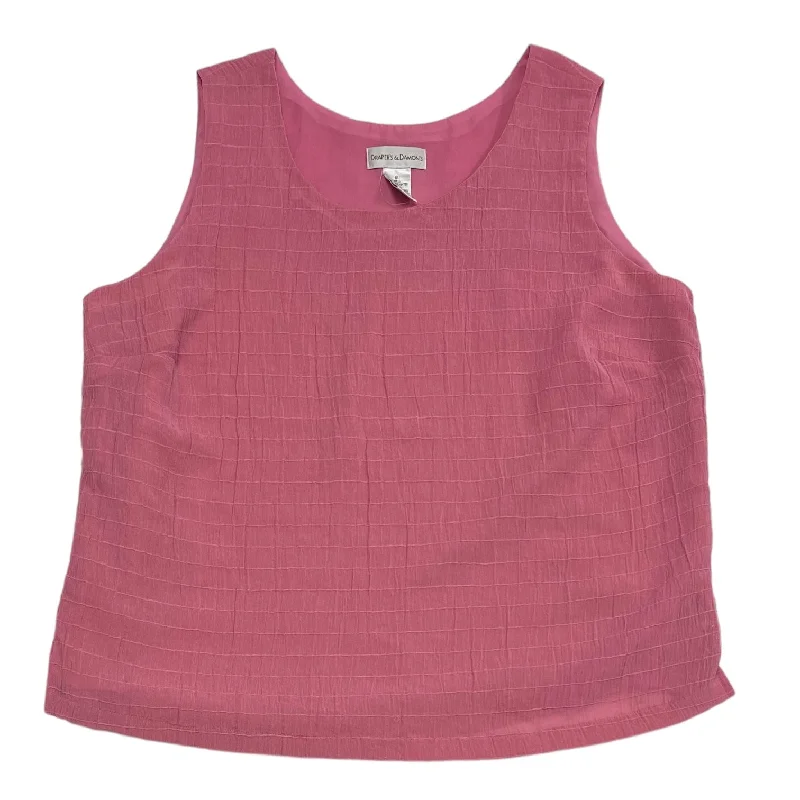 Pink Top Sleeveless DRAPERS & DAMONS, Size Xl