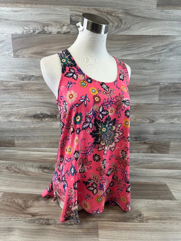 Pink Top Sleeveless Loft, Size Xs