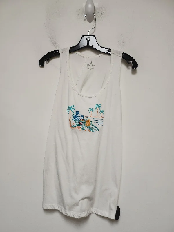 White Top Sleeveless Basic Walt Disney, Size S