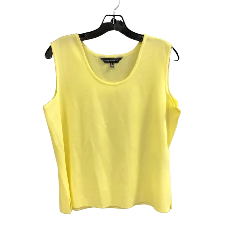 Yellow Top Sleeveless Ming Wang, Size L