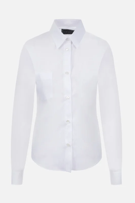 slim-fit poplin shirt