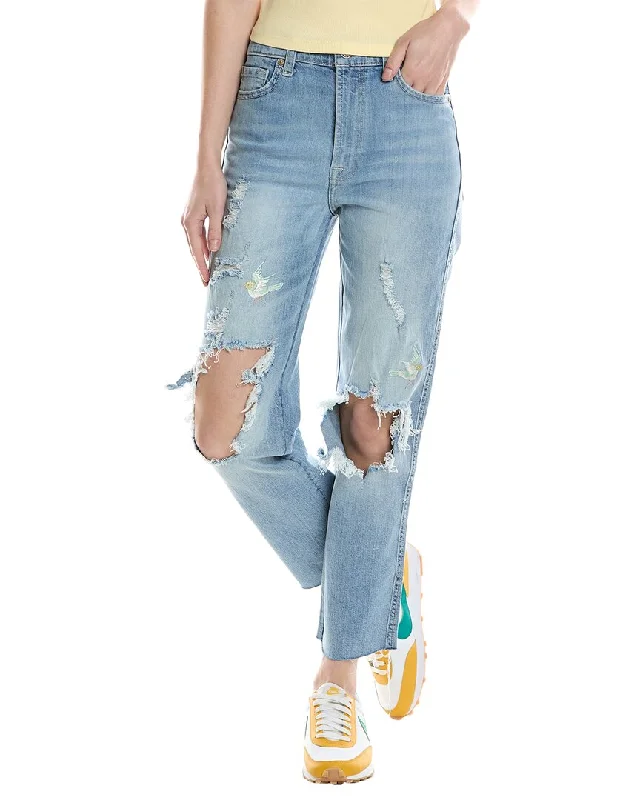 7 For All Mankind High-Rise Cropped Straight Wistera Jean