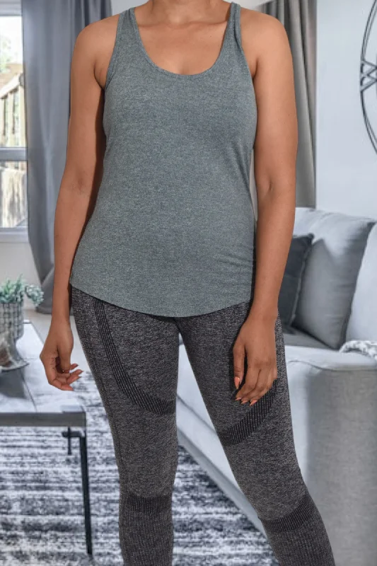 Activewear Grey Vest Top