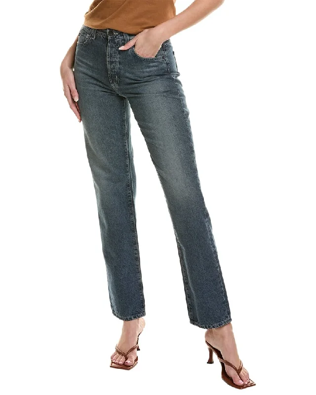 AG Jeans Alexxis Shamrock High-Rise Vintage Straight Jean