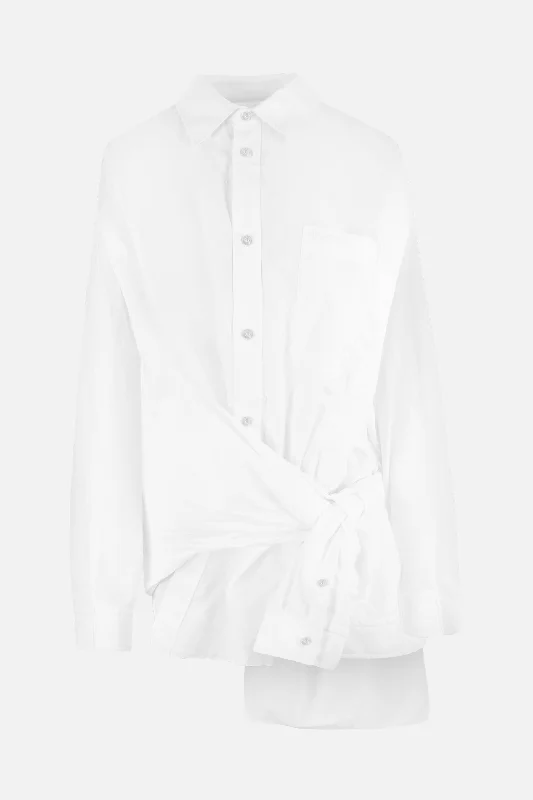 Cut-Up poplin shirt