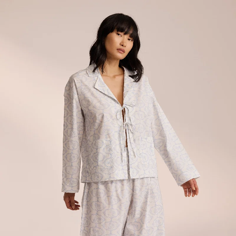 Cotton Pyjama Shirt - Blue