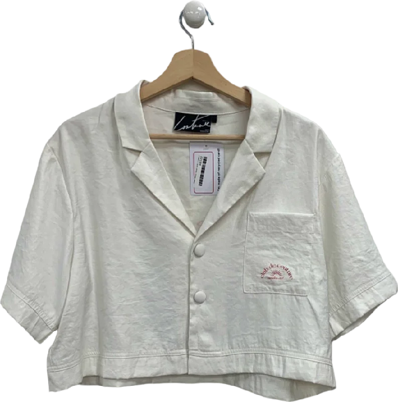 Couture Club White Club de Couture Members Club Cropped Shirt UK 10