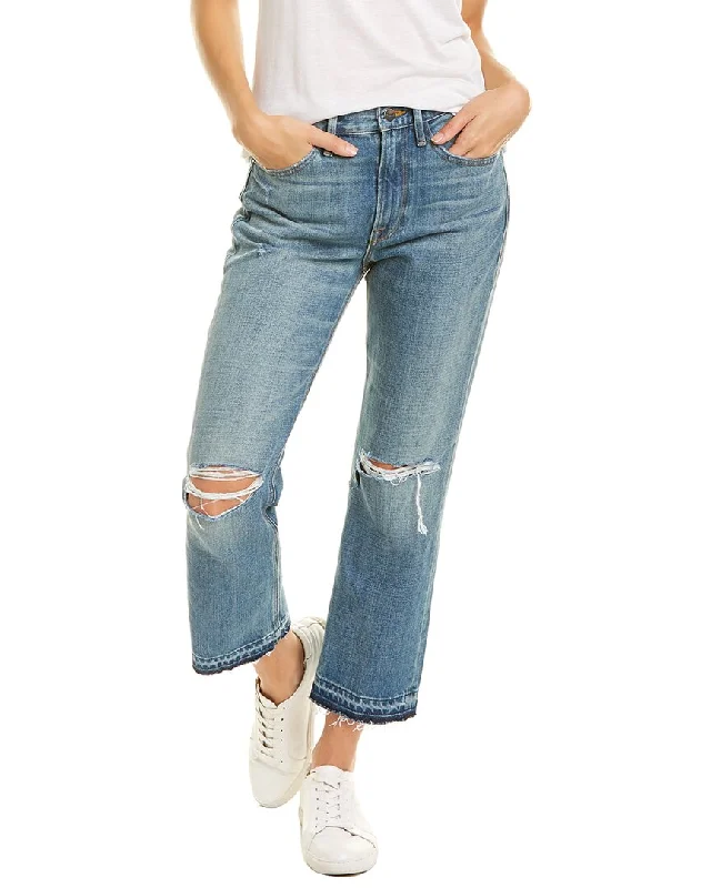 FRAME Denim Heritage Le Piper Peralta Rips Crop Jean