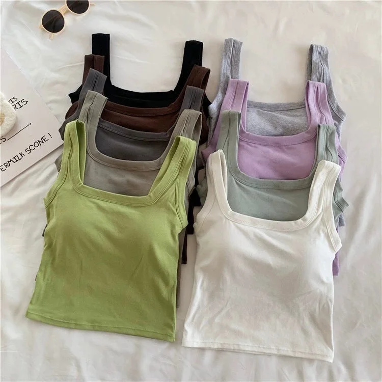 Jared Tank Tops with Inbuilt Bra