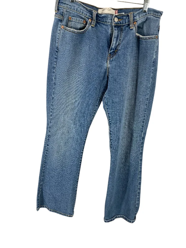 Jeans Boot Cut By Levis In Blue Denim, Size: 12