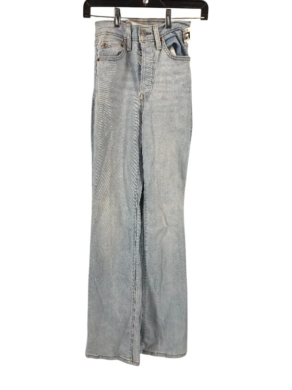 Jeans Boot Cut By Levis In Blue Denim, Size: 24