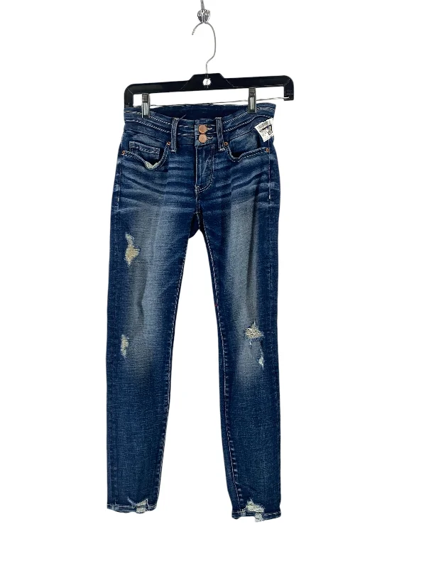 Jeans Skinny By Bke In Blue Denim, Size: 0