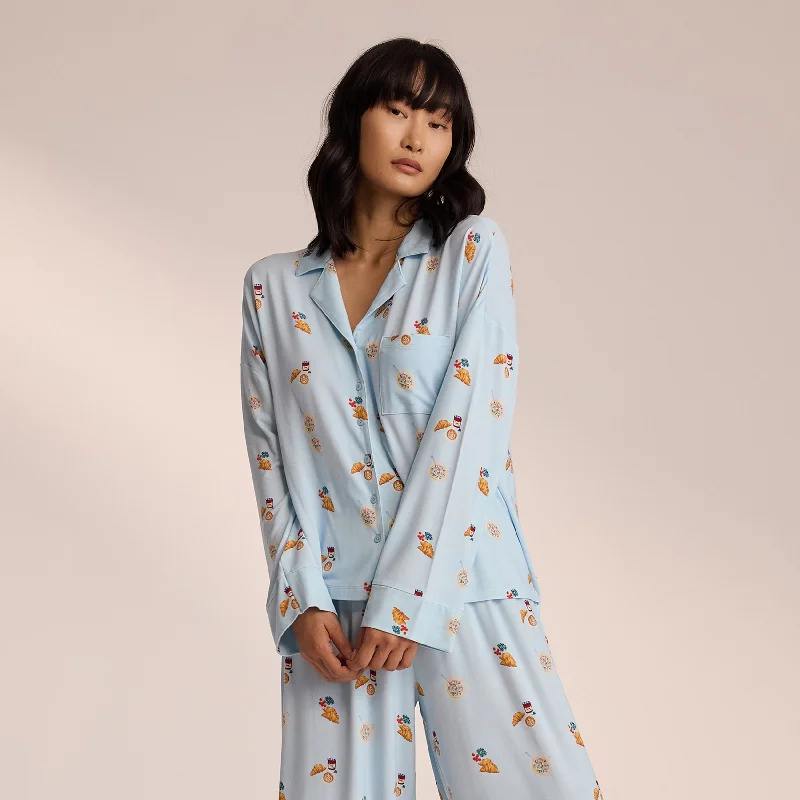 Modal Pyjama Shirt - Blue