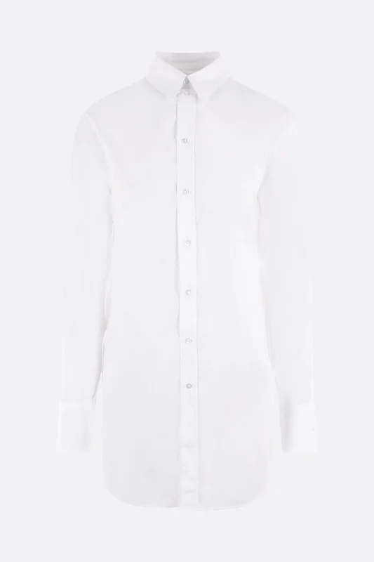 Marcella poplin long-fit shirt