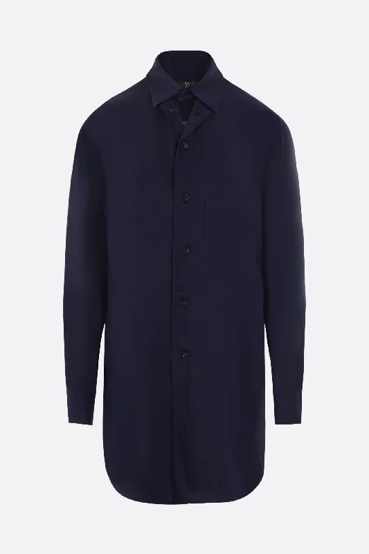 U Work cupro twill shirt