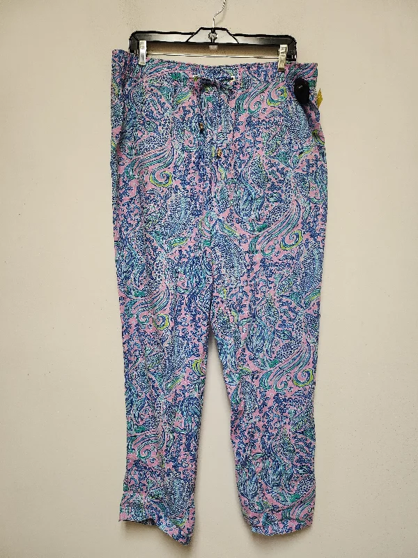 Pants Designer By Lilly Pulitzer In Multi-colored, Size: L