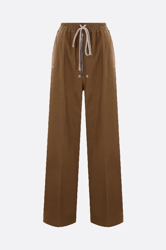 Bela wide-leg flannel trousers