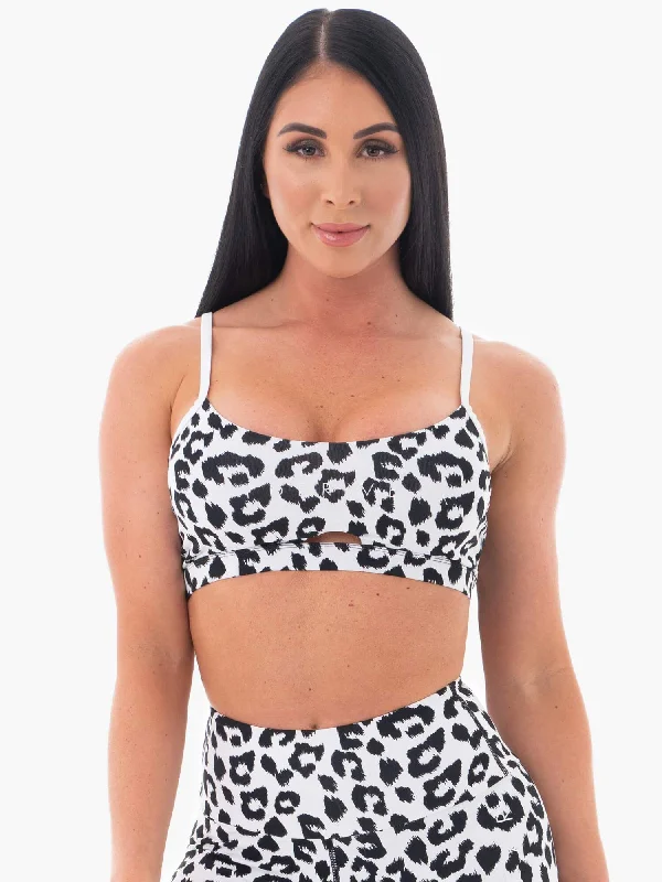 Animal Sports Bra - Snow Leopard