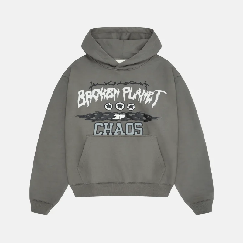 Broken Planet Chaos Hoodie - Gun Metal Gray