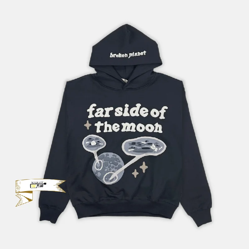 Broken Planet Far Side of the Moon Hoodie - Soot Black