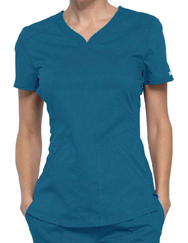 Cherokee Workwear Revolution Women's Soft Shaped V-Neck Top