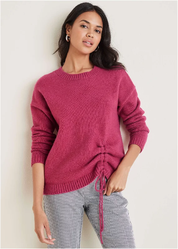 Ruched Sweater - Vivacious