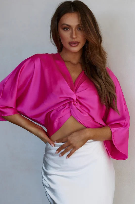 Casablanca Twist Top Fuchsia