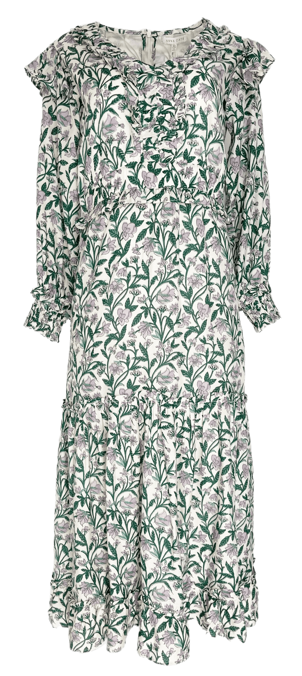 Summer Midi Dress in Spring Lily