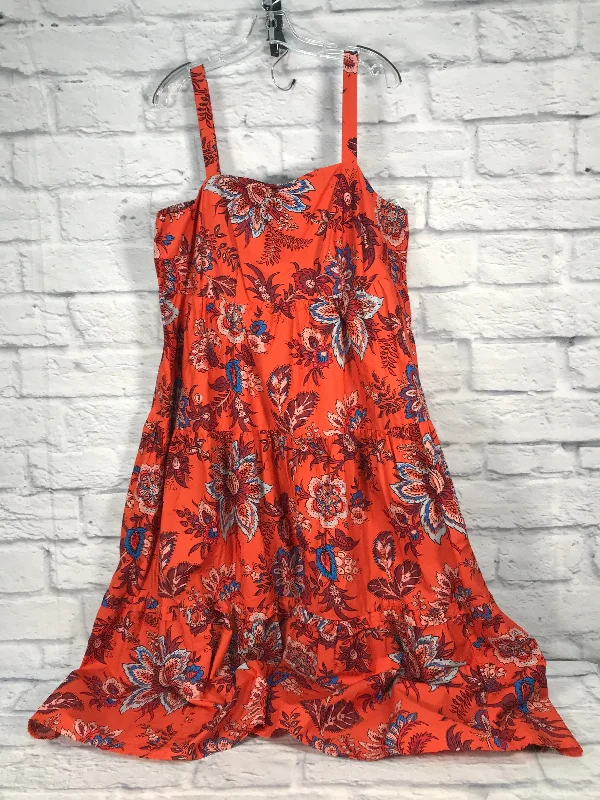 Blue & Orange Dress Casual Maxi Target-designer, Size Xxl