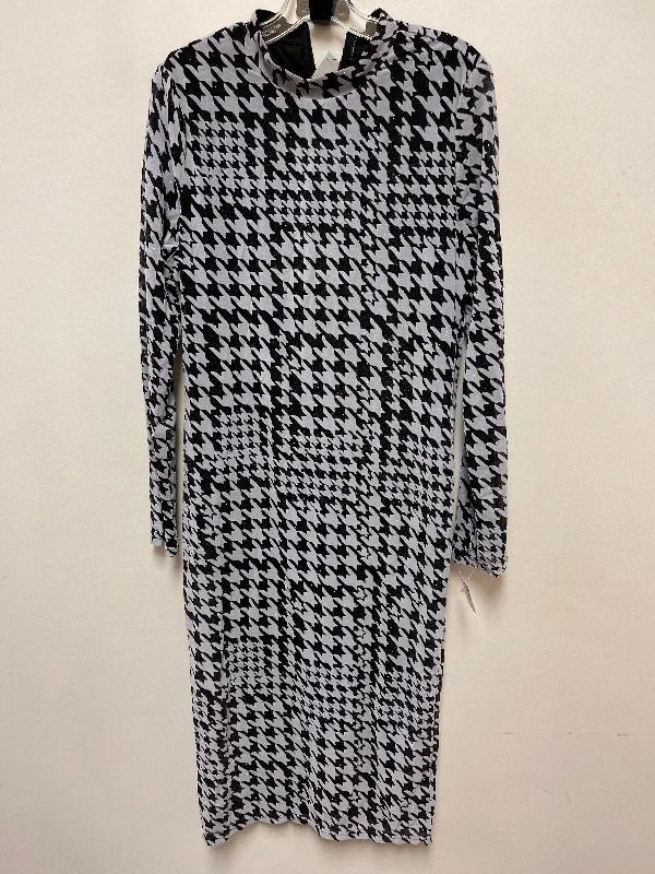 Dress Casual Maxi By Akira In Black & White, Size: 1x