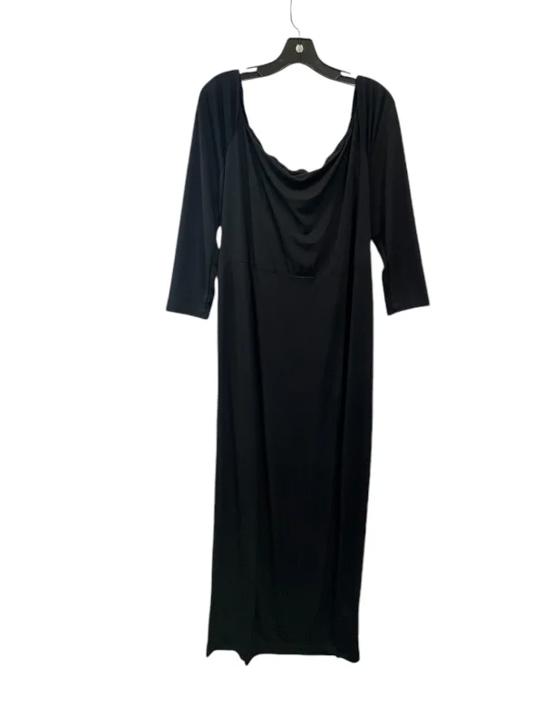 Dress Casual Maxi By Curvy Sense In Black, Size: 3x