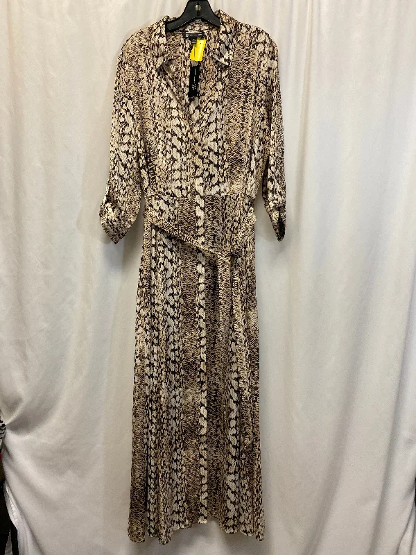 Dress Casual Maxi By Inc In Snakeskin Print, Size: 1x