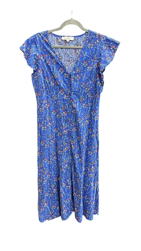 Dress Casual Maxi By Loft In Blue, Size: M