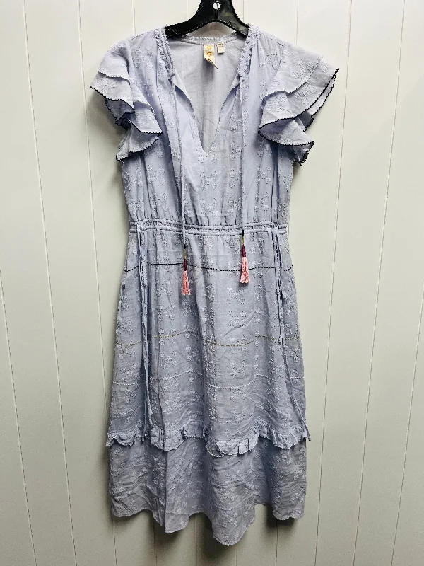 Dress Casual Midi By Anthropologie In Blue, Size: S