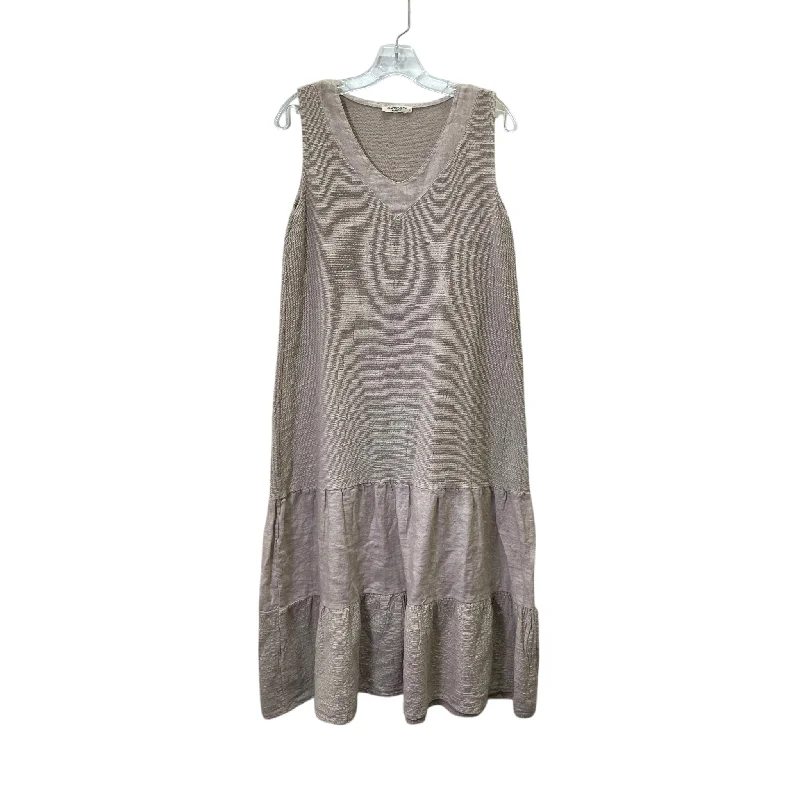 Dress Casual Midi By Francesca’S In Taupe, Size:S