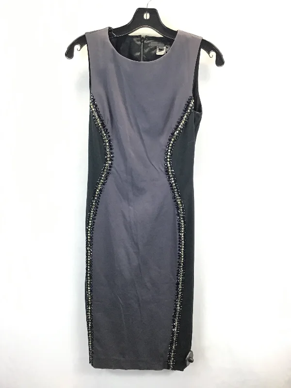 Dress Casual Midi By French Connection In Grey, Size: 4