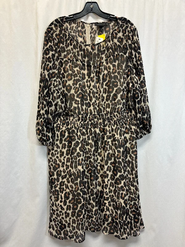 Dress Casual Midi By Lane Bryant In Animal Print, Size: 3x