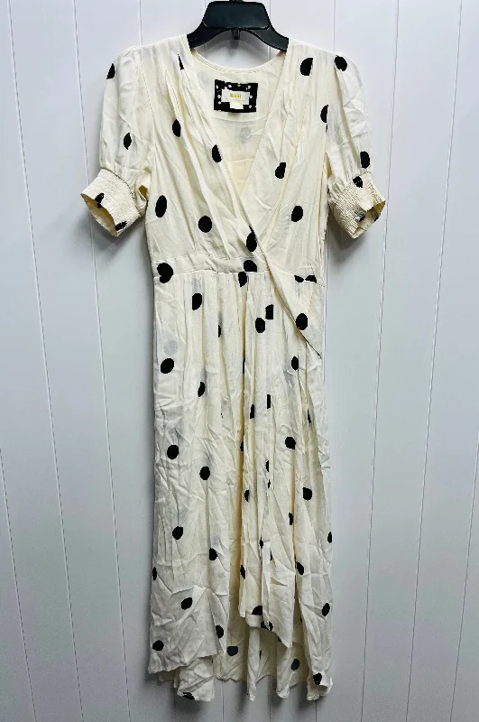 Dress Casual Midi By Maeve In Black & Cream, Size: 2