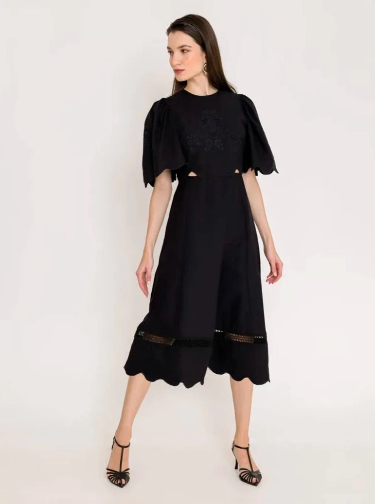 Richileu Antonita Embroidered Midi Dress