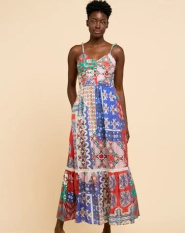 Patchwork Maxi Dress