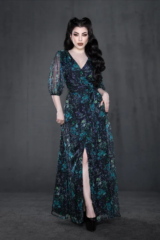 Winona Maxi Dress - Green Botanical