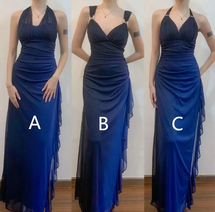 Elegant V-neck Sleeveless Sheath Long Floor Length Prom Dress Evening Dress       S5627